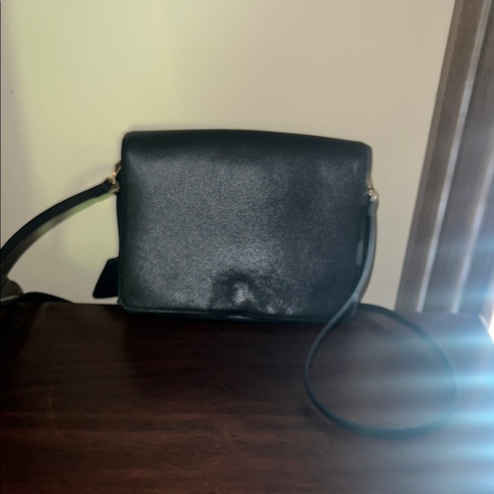 LS H&M Black Crossbody Bag Pebbled Leather